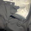 SuitSupply Slim Leg Straight Brescia Trousers Wool Pants 40x30 Black Flat Front