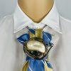 Elegant Handcrafted Necktie Necklace with a Detachable Brooch Effortlessly Chic