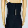 Christian Lacroix Dress L Black White Sweetheart Stretch Fitted Midi Y2K New