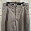 Han Kjobenhavn Cotton Polyester Pants 34x32 Khaki Pleats at Front Wide leg