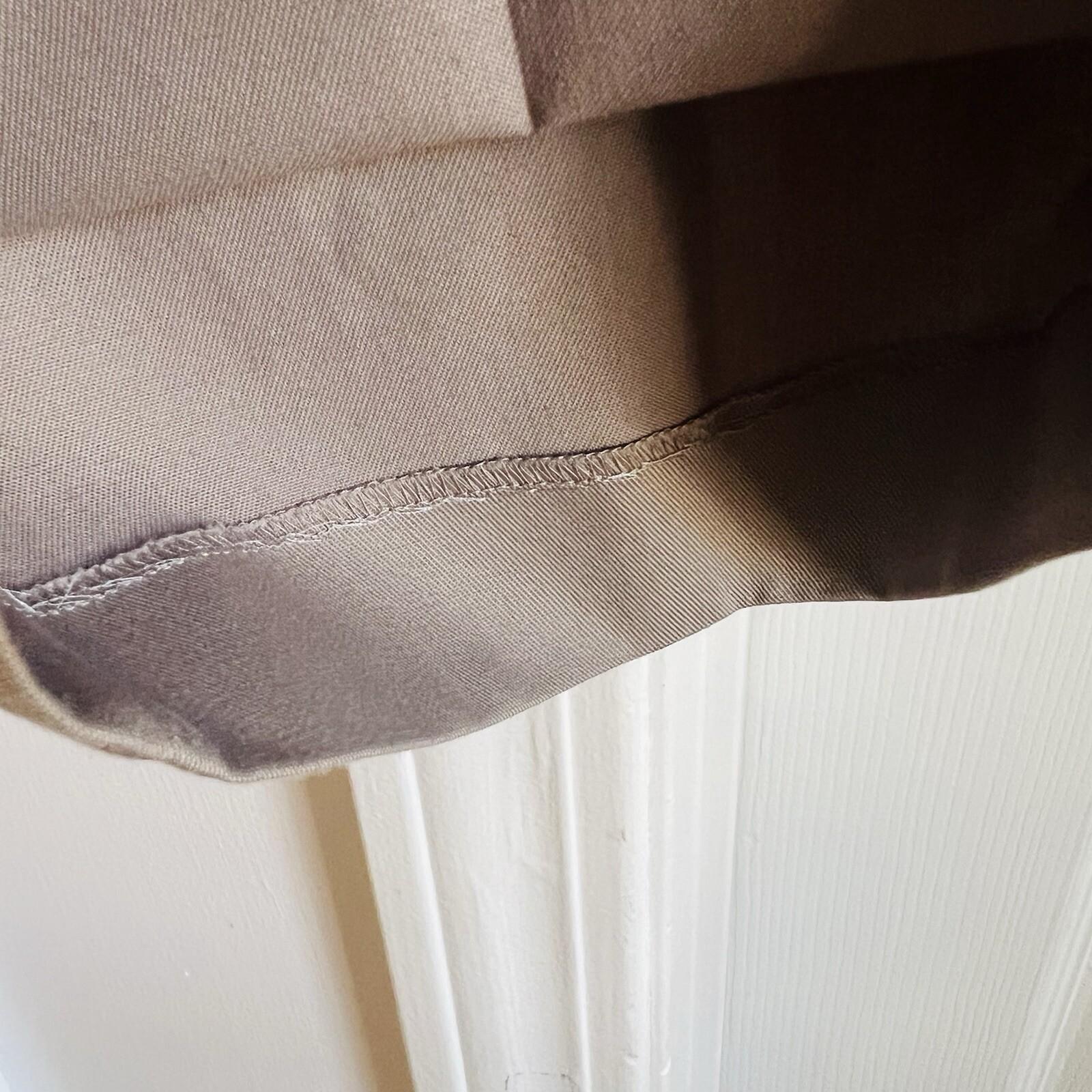 Han Kjobenhavn Cotton Polyester Pants 34x32 Khaki Pleats at Front Wide leg