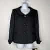 Le Suit Lush Valley Polyester Skirt Suit 18 Black Geometric Textured 2PC New