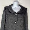 Le Suit Lush Valley Polyester Skirt Suit 18 Black Geometric Textured 2PC New