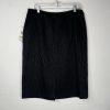 Le Suit Lush Valley Polyester Skirt Suit 18 Black Geometric Textured 2PC New