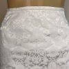 EVAN PICONE 2PC White Floral Cotton Polyester Spandex Lined Skirt Suit Size 10