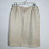 Le Suit Women Polyester Skirt Suit Size 16 Beige Floral Metallic Cocktail  2PC