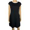 Kate Spade Viscose Spandex Mini Dress Size 2 Black A line Stretch Round Neck Y2K