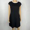 Kate Spade Viscose Spandex Mini Dress Size 2 Black A line Stretch Round Neck Y2K