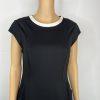 Kate Spade Viscose Spandex Mini Dress Size 2 Black A line Stretch Round Neck Y2K
