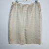 Le Suit Women Polyester Skirt Suit Size 16 Beige Floral Metallic Cocktail  2PC