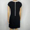 Kate Spade Viscose Spandex Mini Dress Size 2 Black A line Stretch Round Neck Y2K
