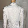 EVAN PICONE 2PC White Floral Cotton Polyester Spandex Lined Skirt Suit Size 10