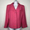 Evan Picone Women Polyester Skirt Suit Size 16P Pink Lined Shawl Collar 2PC