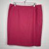 Evan Picone Women Polyester Skirt Suit Size 16P Pink Lined Shawl Collar 2PC