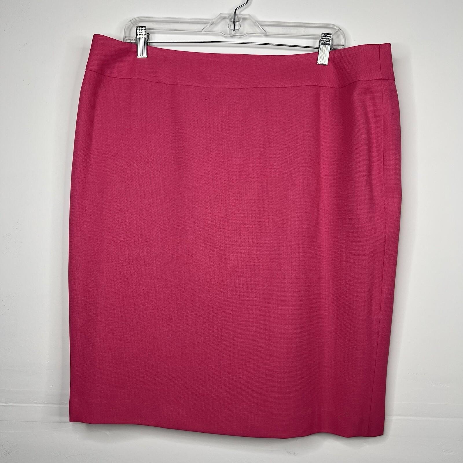 Evan Picone Women Polyester Skirt Suit Size 16P Pink Lined Shawl Collar 2PC
