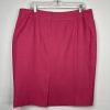 Evan Picone Women Polyester Skirt Suit Size 16P Pink Lined Shawl Collar 2PC