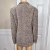 AKRIS 1PC Light Brown Wool Mohair Acrylic Nylon Lined Wrap Blazer Size 14