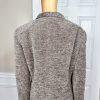 AKRIS 1PC Light Brown Wool Mohair Acrylic Nylon Lined Wrap Blazer Size 14