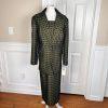 Terramina Polyester Skirt Suit Size 14W Green Black Metallic Women 2Piece New