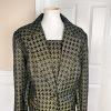 Terramina Polyester Skirt Suit Size 14W Green Black Metallic Women 2Piece New
