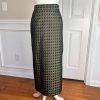 Terramina Polyester Skirt Suit Size 14W Green Black Metallic Women 2Piece New