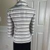 New DANILLO Women 2PC Black Beige Polyester Lined 3/4 Sleeves Skirt Suit Size 8