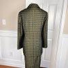 Terramina Polyester Skirt Suit Size 14W Green Black Metallic Women 2Piece New