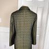 Terramina Polyester Skirt Suit Size 14W Green Black Metallic Women 2Piece New