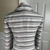 New DANILLO Women 2PC Black Beige Polyester Lined 3/4 Sleeves Skirt Suit Size 8