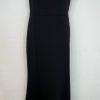 Lauren Ralph Lauren Maxi Ball Gown Dress Size 12 Black Black Sequin Mesh Stretch
