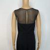 Lauren Ralph Lauren Maxi Ball Gown Dress Size 12 Black Black Sequin Mesh Stretch