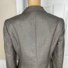 Nine West Women Polyester Rayon Pant Suit 6 Gray Lined Notch Collar Career 2PC