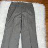 Nine West Women Polyester Rayon Pant Suit 6 Gray Lined Notch Collar Career 2PC