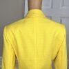 New KASPER Women Yellow Polyester Shawl Collar Blazer Size 8 MSRP 9
