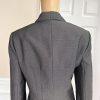 Le Suit Polyester Blazer Suit Suit Size 10 Gray Notch Collar Lined Pockets 1PC