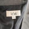 Le Suit Polyester Blazer Suit Suit Size 10 Gray Notch Collar Lined Pockets 1PC
