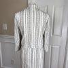 KASPER Women 2PC Off White Black Linen Viscose Belted Dress Suit Size 8