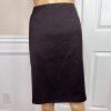 Anne Klein Polyester Wool Skirt Suit Size 8 Plum Double Breasted 3/4 Sleeves 2PC