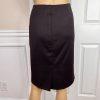 Anne Klein Polyester Wool Skirt Suit Size 8 Plum Double Breasted 3/4 Sleeves 2PC