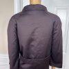 Anne Klein Polyester Wool Skirt Suit Size 8 Plum Double Breasted 3/4 Sleeves 2PC