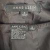 Anne Klein Polyester Wool Skirt Suit Size 8 Plum Double Breasted 3/4 Sleeves 2PC
