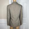 Collections For le Suit Polyester Pant Suit 14 Taupe Striped Peak Collar 2PC