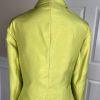 New EMILY 2PC Celery Polyester Ruffle Notch Collar Skirt Suit Size 20W MSRP 0