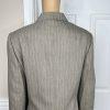 Collections For le Suit Polyester Pant Suit 14 Taupe Striped Peak Collar 2PC