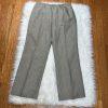 Collections For le Suit Polyester Pant Suit 14 Taupe Striped Peak Collar 2PC