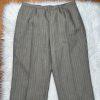 Collections For le Suit Polyester Pant Suit 14 Taupe Striped Peak Collar 2PC