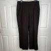 10-8682.jpg Suit Studio Women Polyester Pant Suit Size 18 Green Brown Belted Peak Collar 2PC