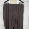 10-8686.jpg Suit Studio Women Polyester Pant Suit Size 18 Green Brown Belted Peak Collar 2PC