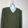 John Meyer Polyester Wrap 2PC Skirt Suit Size 16 Juniper Green Lined Career
