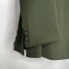 John Meyer Polyester Wrap 2PC Skirt Suit Size 16 Juniper Green Lined Career